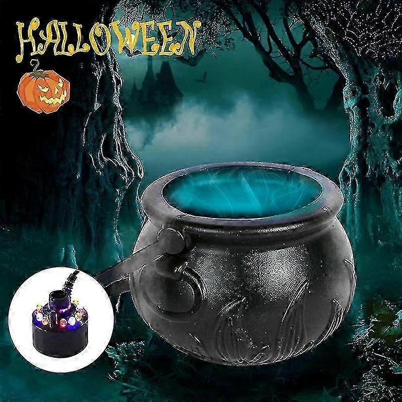 Halloween Witch Pot Smoke Machine Mist Maker Fogger Fontanna wodna Mgła Zmiana Party Prop Diy Dekoracje Nowość