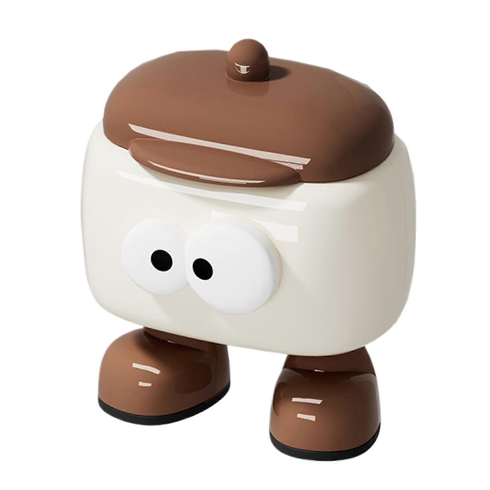 Cotton Swab Holder 2-Grid Cotton Storage Organizer With Lids Cosmetic Containers Storage Tray With Lid