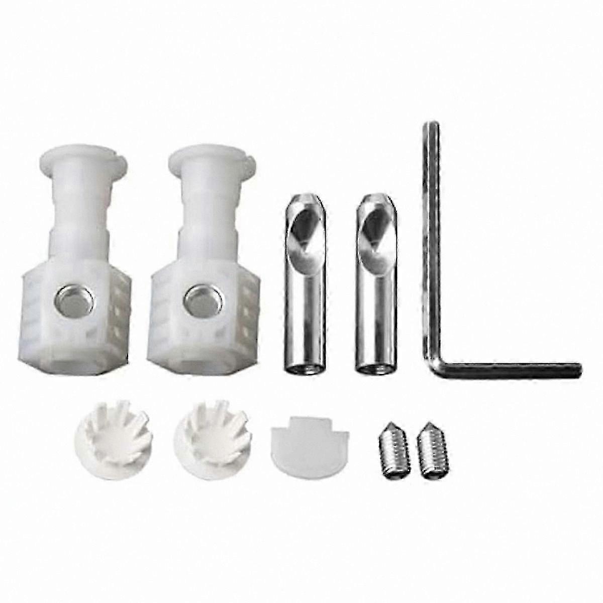 Universal Wall-Mounted Toilet Seat Fixing Kits with Screws and Bolts for Secure Installation