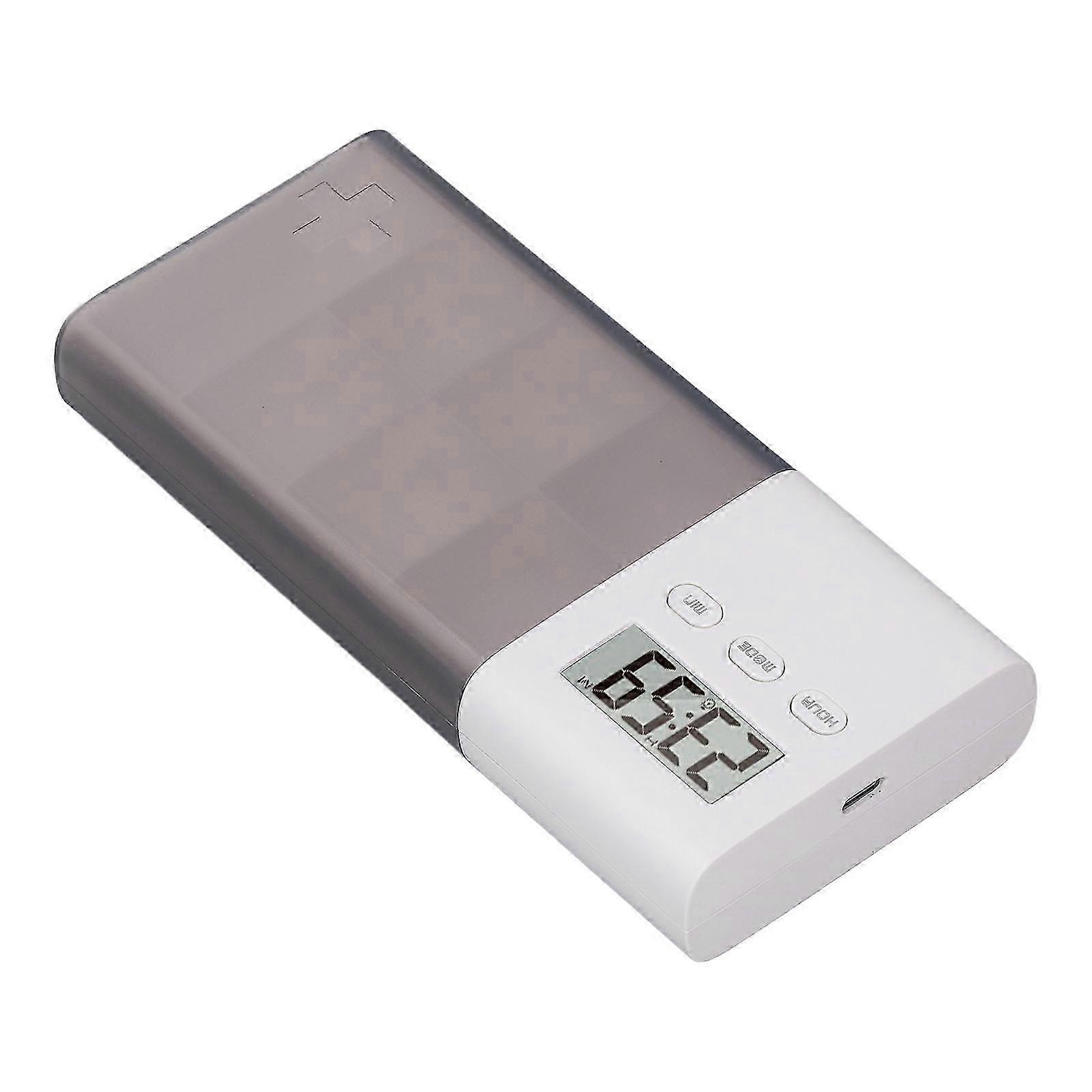 Digital Medicine Box With Alarm 5 Sets Alarm Vibration Beep Alert Usb Rechargeable Electronic Medication Organizer For Travel 2025