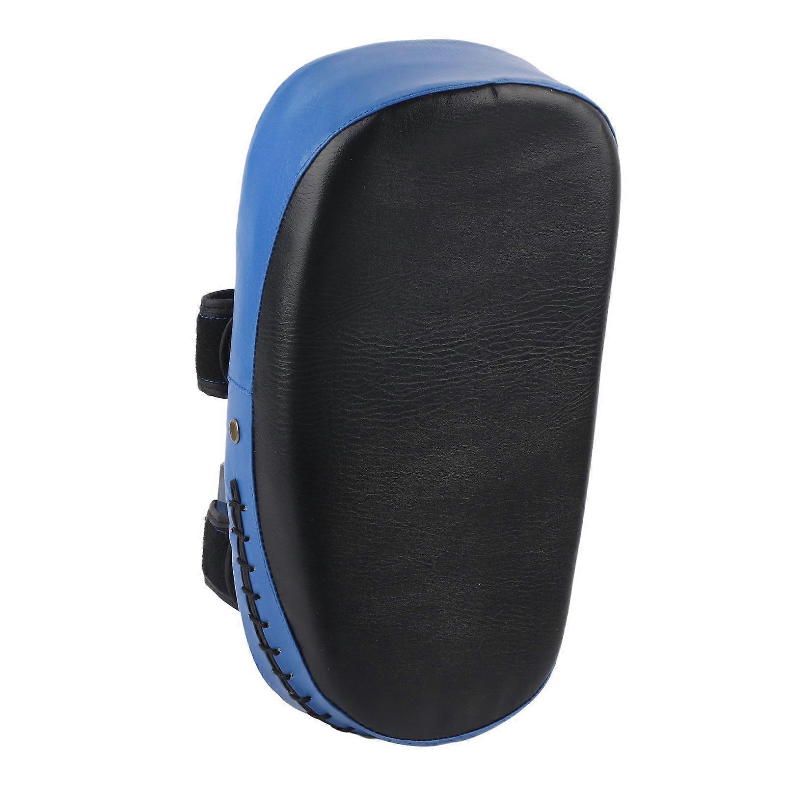 Muay Thai Boxing Kicking Curve Pad Hand Feet Target Punching Training Shield(Blue)