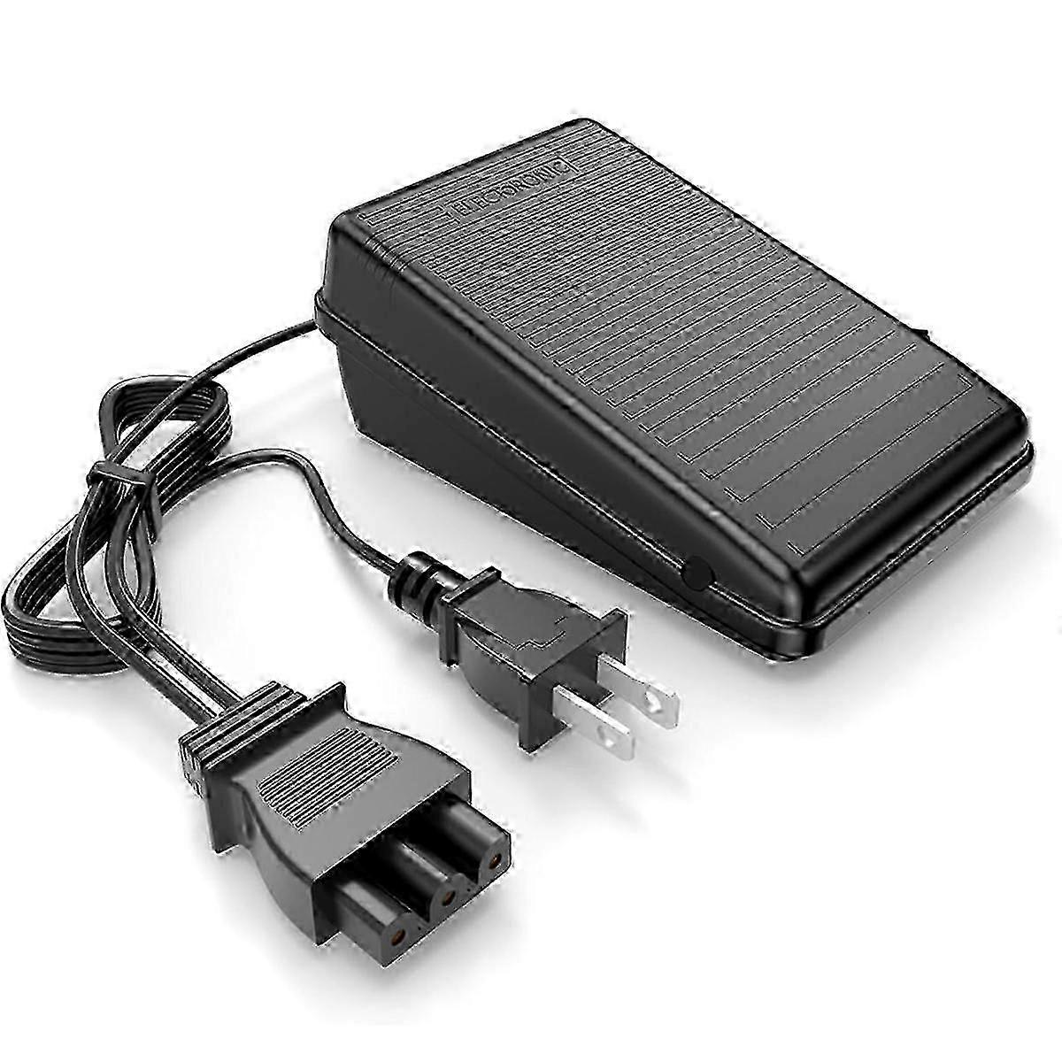 ماكينة الخياطة Singer استبدال سلك الطاقة دواسة القدم ، قابس على شكل D متوافق مع طرازات Singer 4452 ، 4443 ، 4432