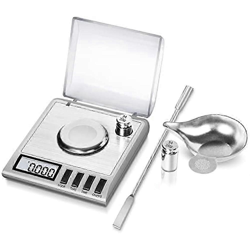 Ζυγαριά από ανοξείδωτο χάλυβα 50g 0,001g ψηφιακή υψηλής ακρίβειας