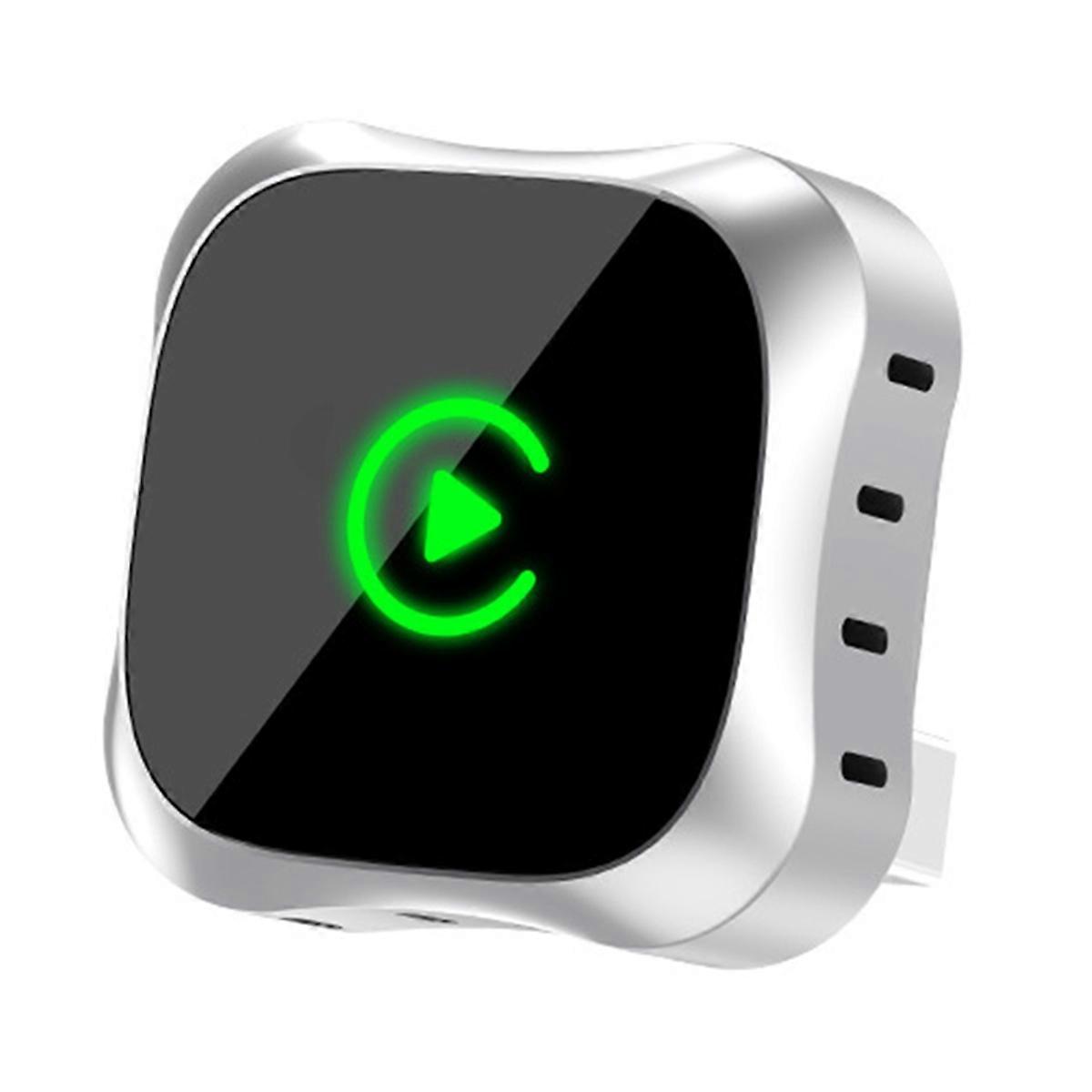 Bezprzewodowy adapter CarPlay 2 w 1, bezprzewodowy adapter samochodowy z systemem Android, inteligentny box AI do przewodowych systemów CarPlay w samochodzie