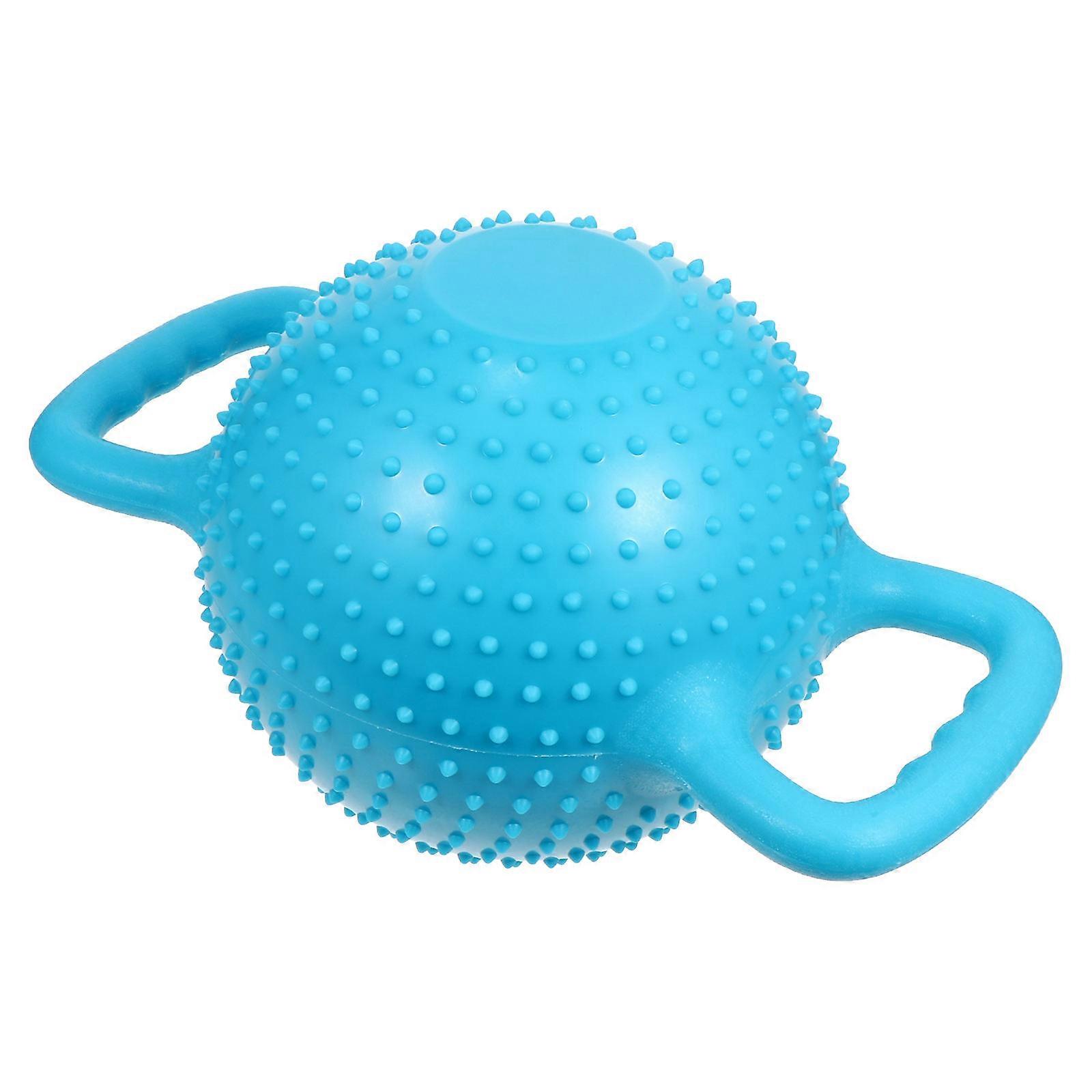 Water Filled Kettle Bell Double Handle Exercise Equipment for Gym Blue Pvc Material with Anti-Skid Handle 1Set