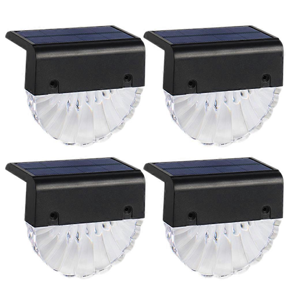 Outdoor Stair Lights Solar Powered For Homeowners Featuring Assorted Color 9X8X6.3Cm With Waterproof Function 4Pcs