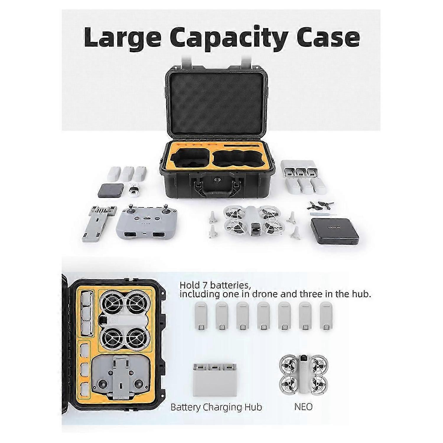 Sunnylife Storage Box for DJI NEO Suitcase Hard Shell Case