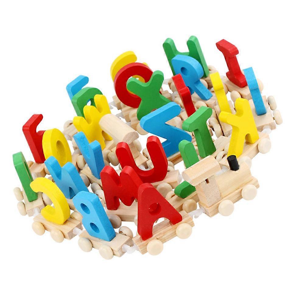 Letter Building Toys Alphabet Train Set For Toddlers Home Learning 1 Set