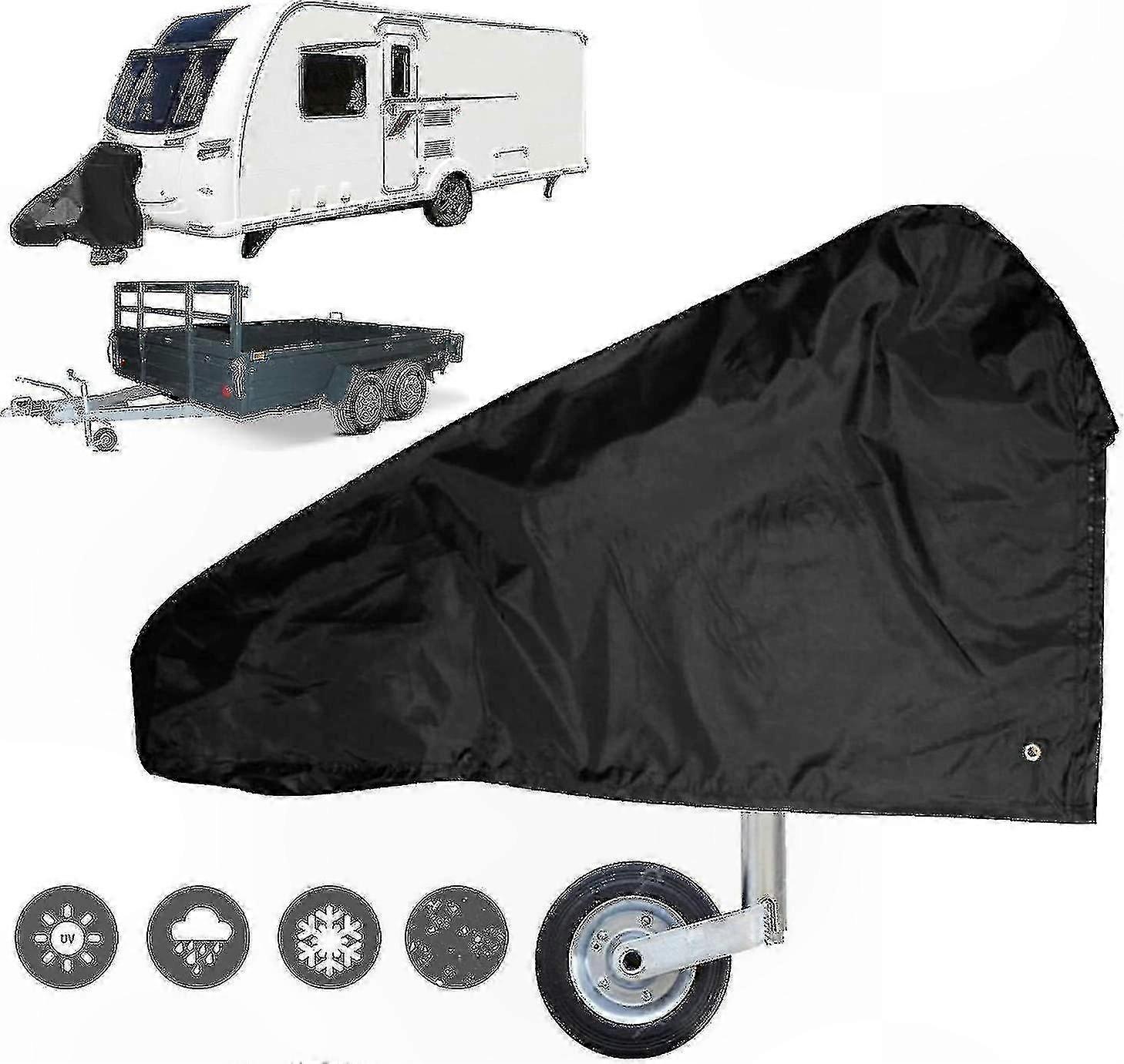 UV-Resistant Waterproof Drawbar Cover for Trailers and Caravans