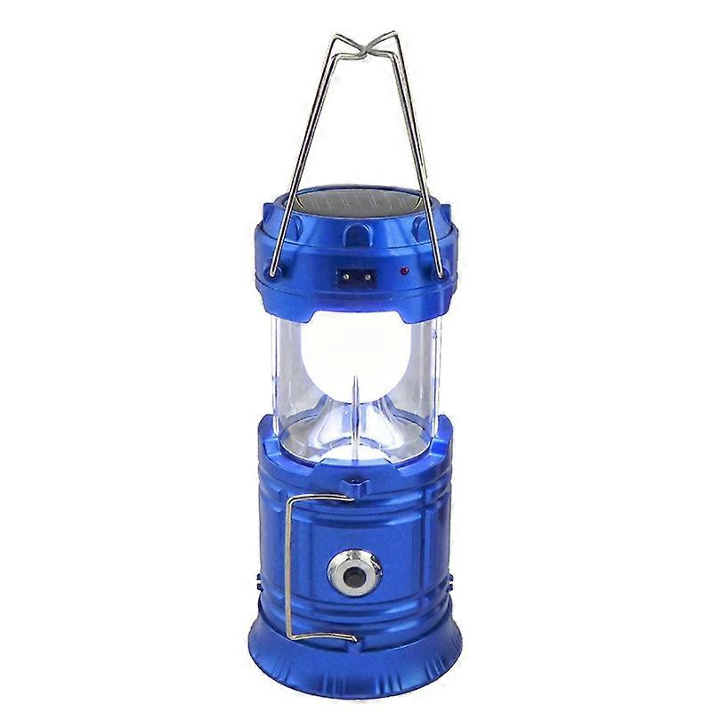 Solar Foldable LED Lantern 3 In 1 Rechargeable, Flashlight And USB Portable Power Bank For Emergency