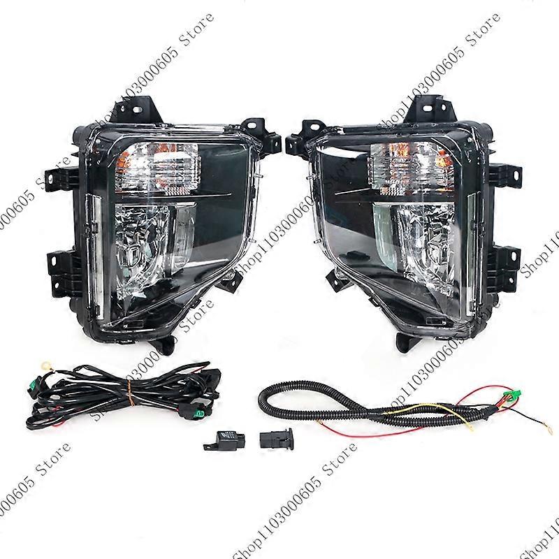 For Mitsubishi L200 / triton 2019-2021 Automobile Accessories Front Bumper Daytime Running Light Fog Light Assembly Width Light