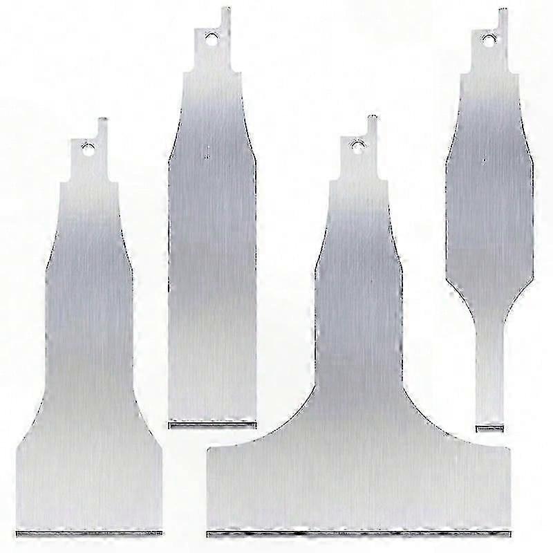 4-Pack Reciprocating Saw Scraper Blades, Tool Attachments and Adapter Accessories for Versatile Use-Good