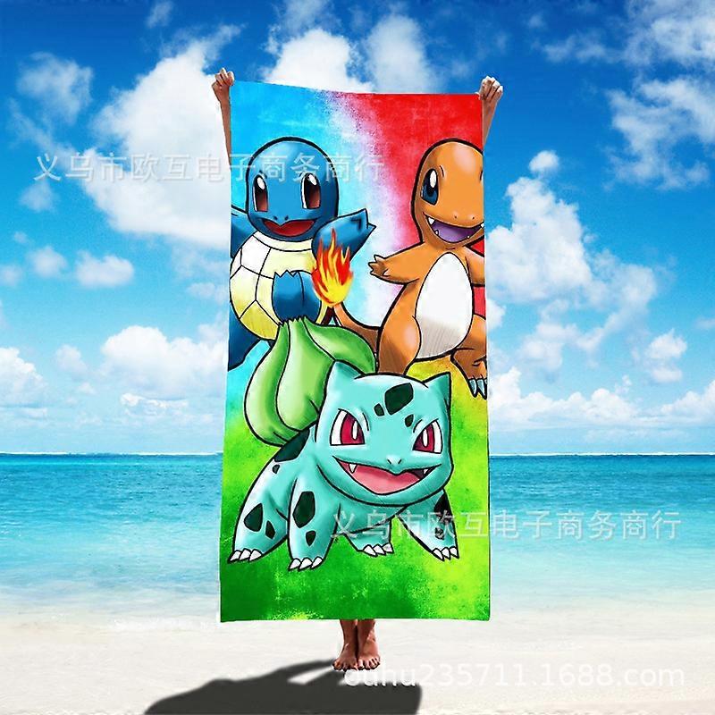 Pok��mon elf beach towel swimming camping pool towel gift