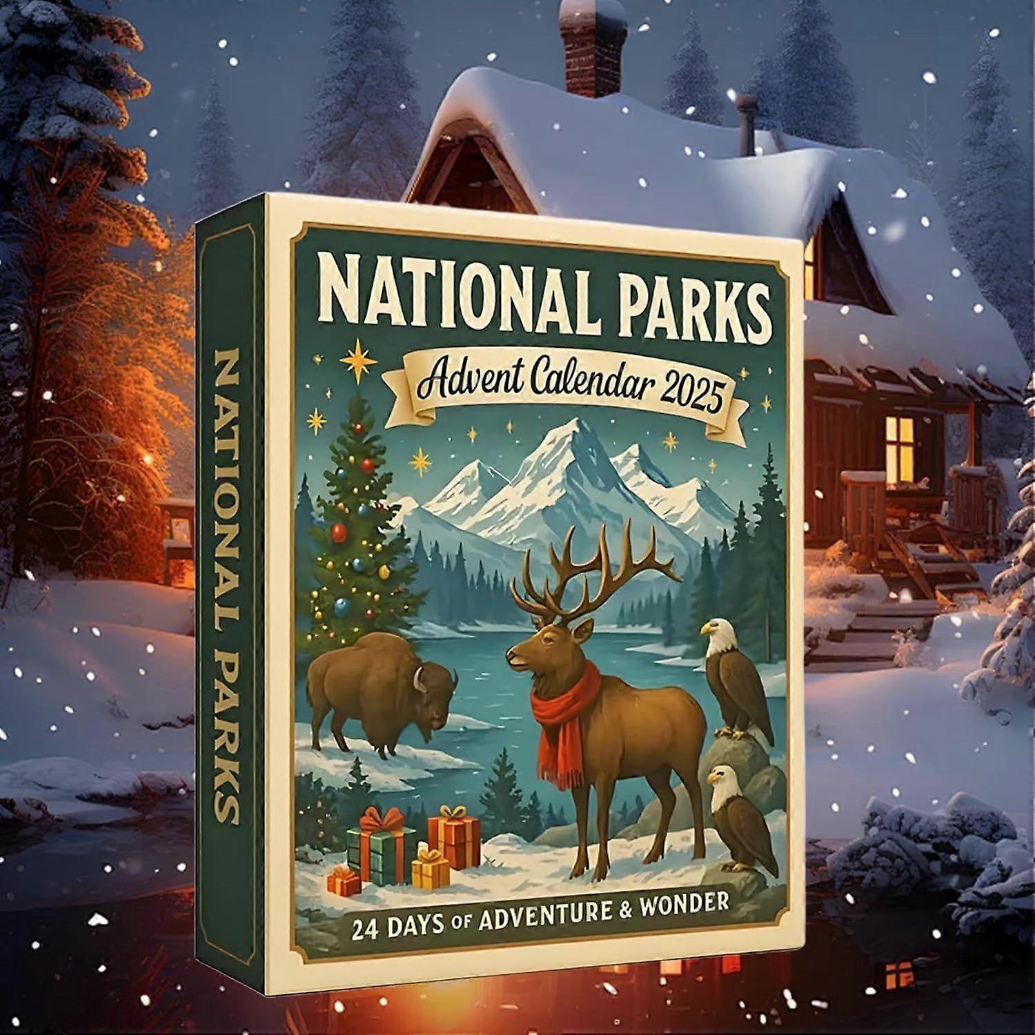 Advent Calendar 2025 Christmas National Park Advent Calendar Christmas Holidays