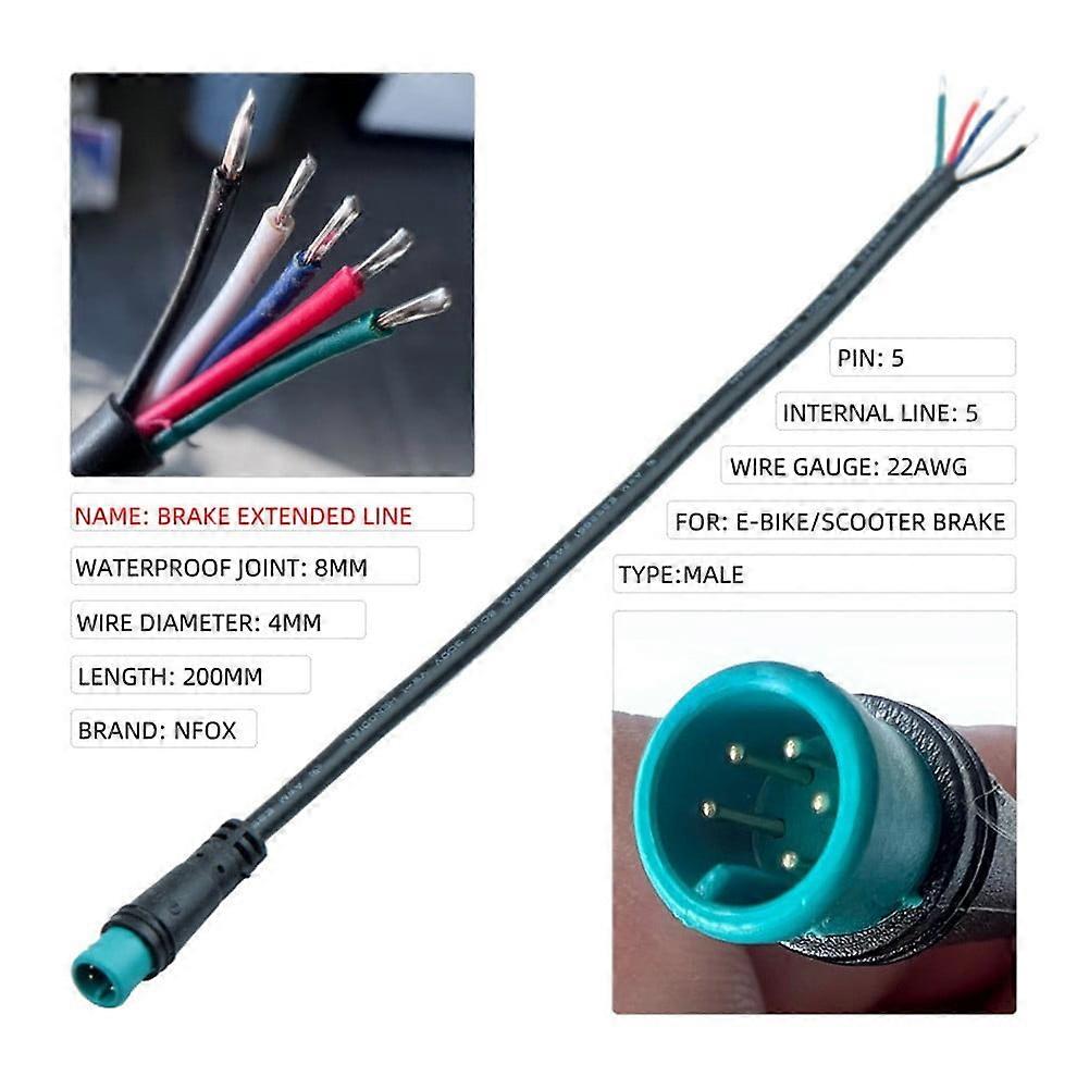Ebike Display Connector 2/3/4/5/6 Pin Cable Waterproof Connector Signal Line