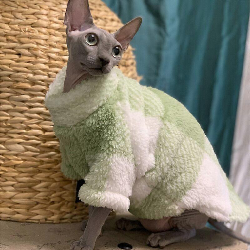 Förtjockad Tröja Varm Sphynx Katt Tröja Hårlös Katt Kläder Päls Vinter