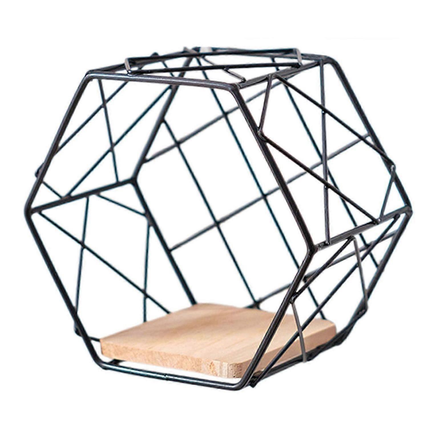 Modern Hexagons Shelf Organiser for Home Multifunctional Storage Rack for Living Room