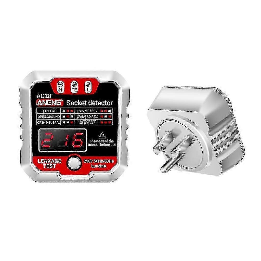 EU Standard Circuit Tester - Outlet Polarity & Fault Finder 2025