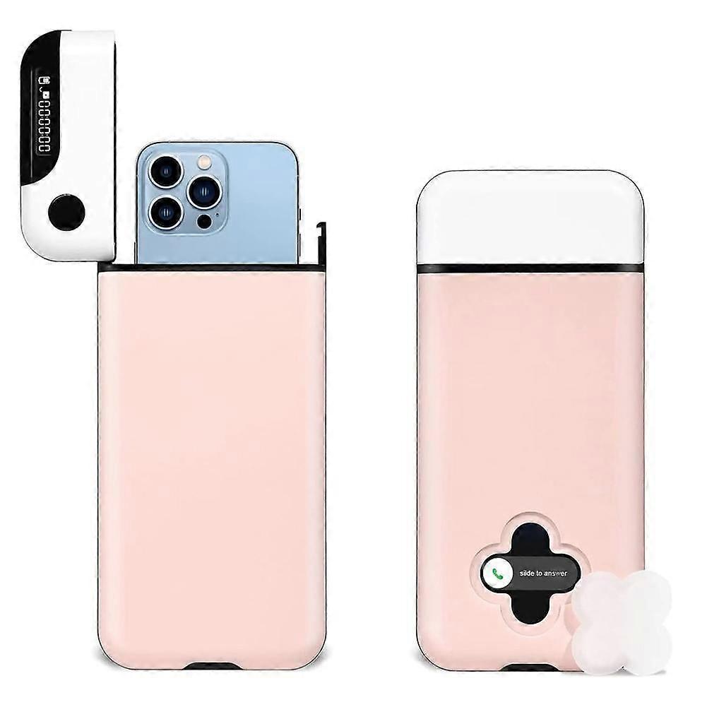 Cell Phone Lock Box with Timer, Portable Time Lock Box for compatible with iPhone and Android D0X2