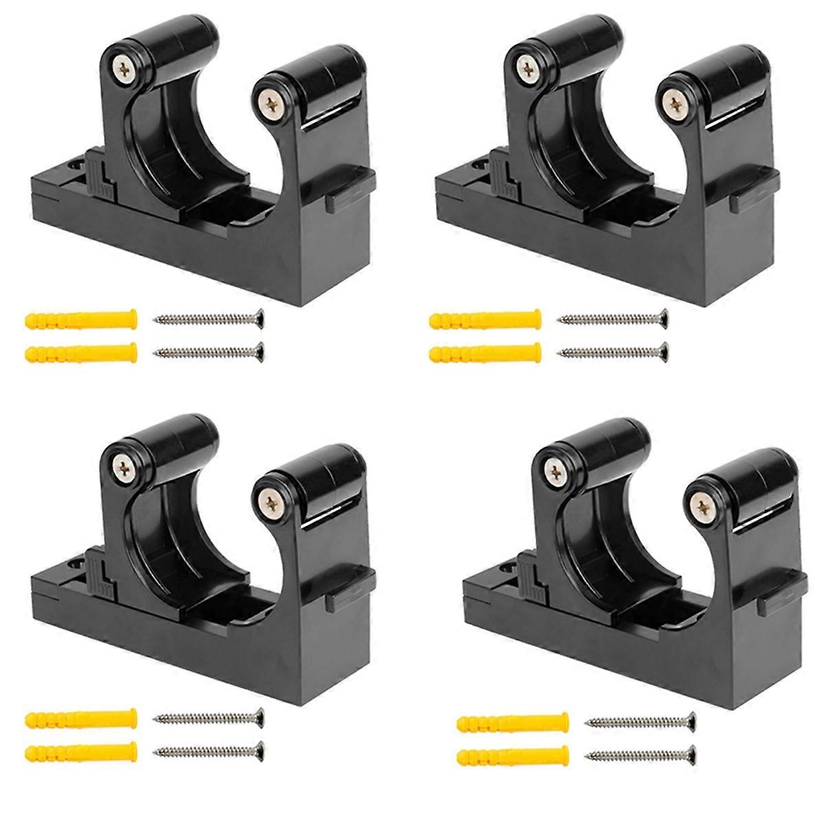 4PCS Bicycle Wall Mount Hook Bicycle Parking Rack Black