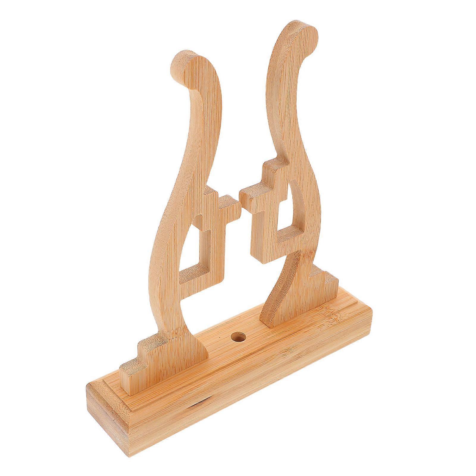 4Pcs Bamboo Fan Display Stand for Handheld Fan Decor and Showcase