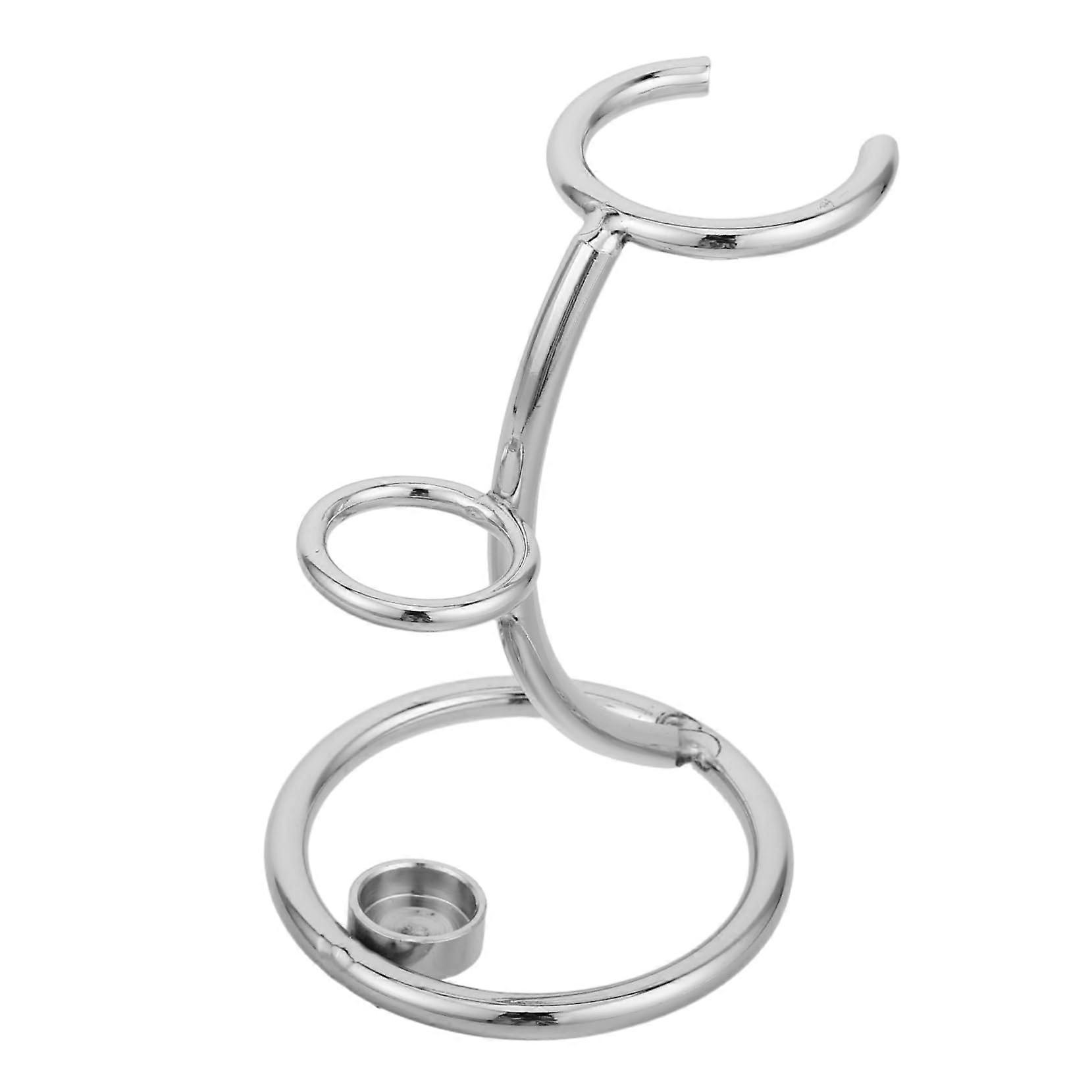 Shaving Brush Stand and Organizer; Bathroom Multi-Functional Holder For Toothbrushes And Hair Tools; Space-Saving Storage