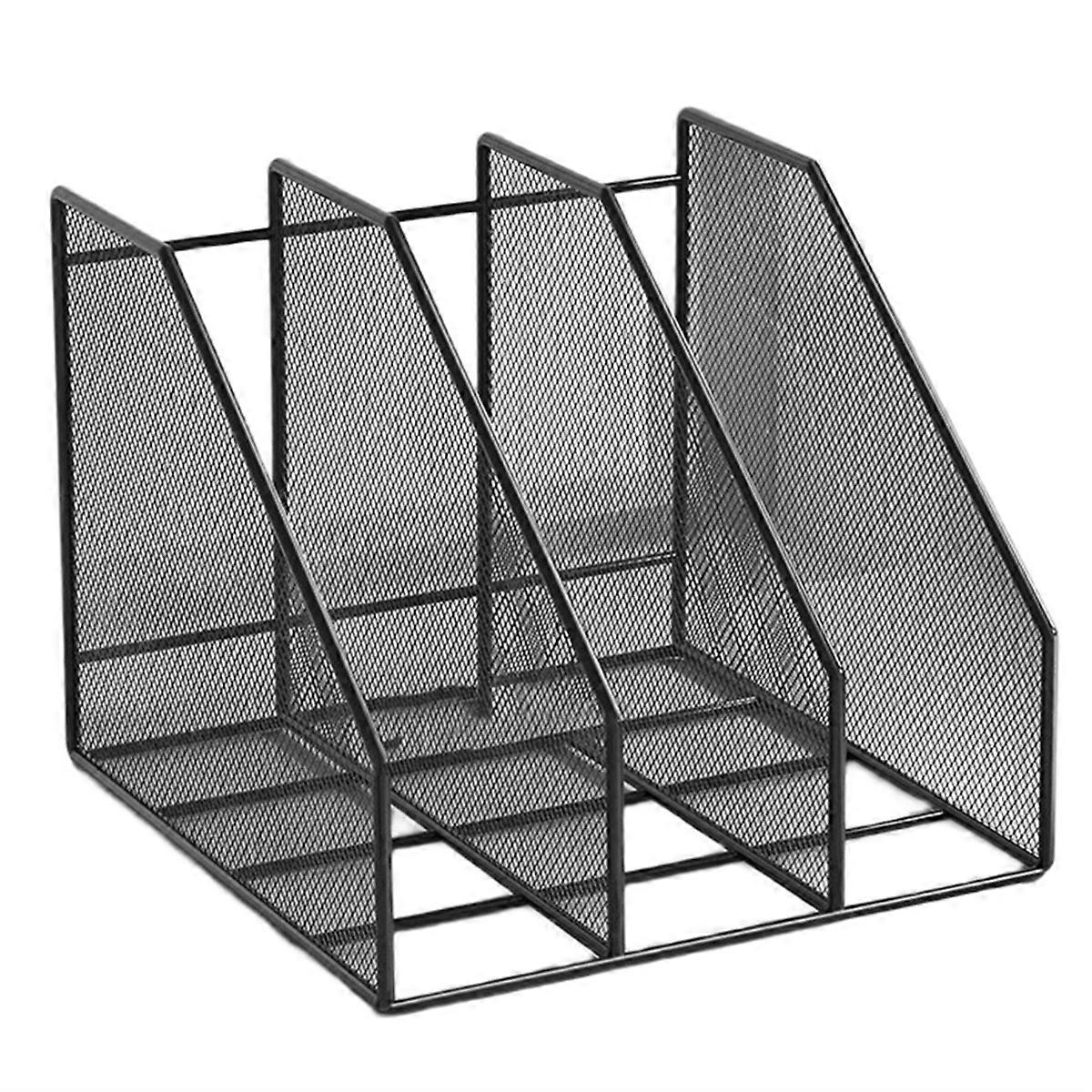 Metal File Rack Office Desk Shelf Standing Desktop File Folder File Box File Storage Box Data Rack S