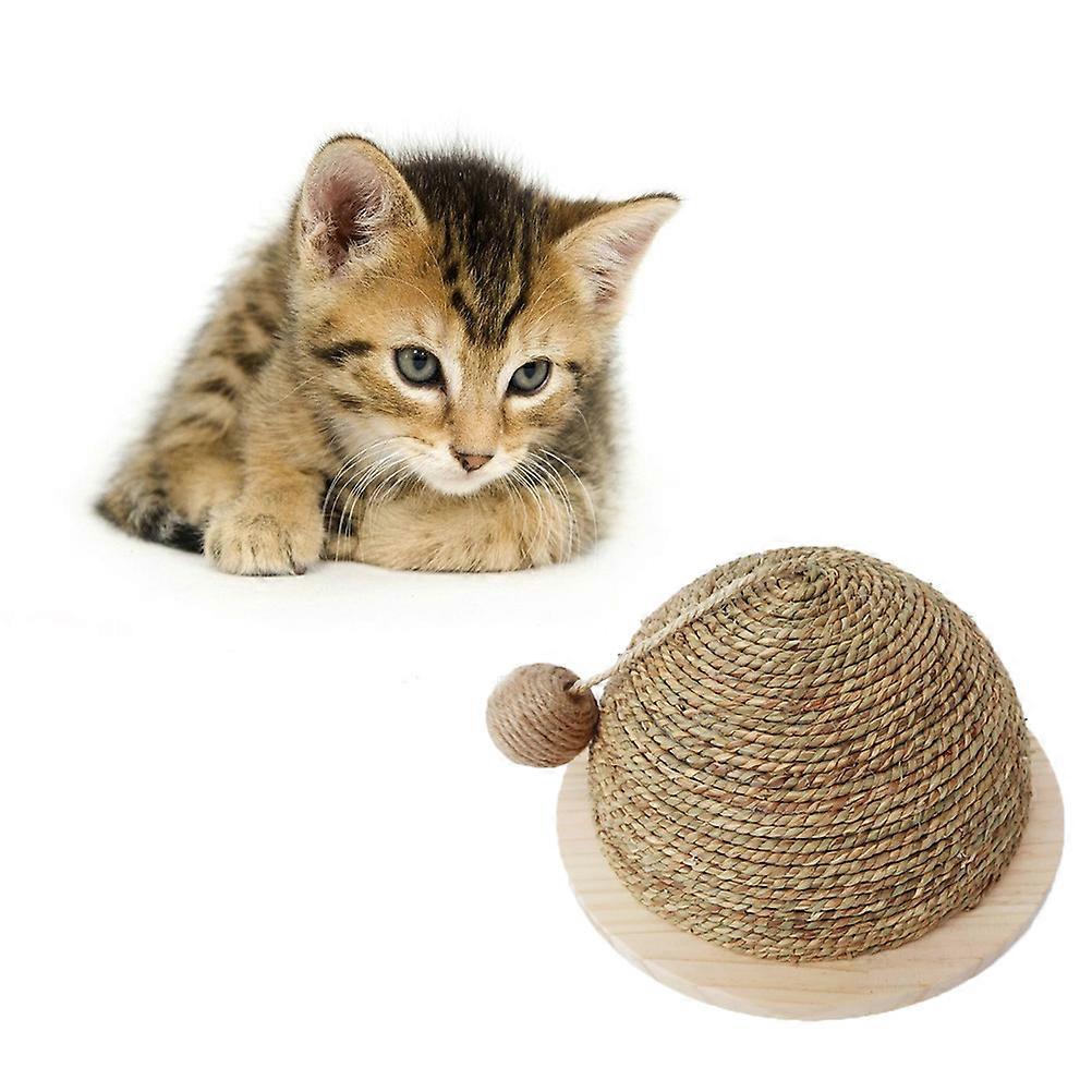 Kitten Toys Cat Scratch Board With Round Ball For Pet Owners 1Pack
