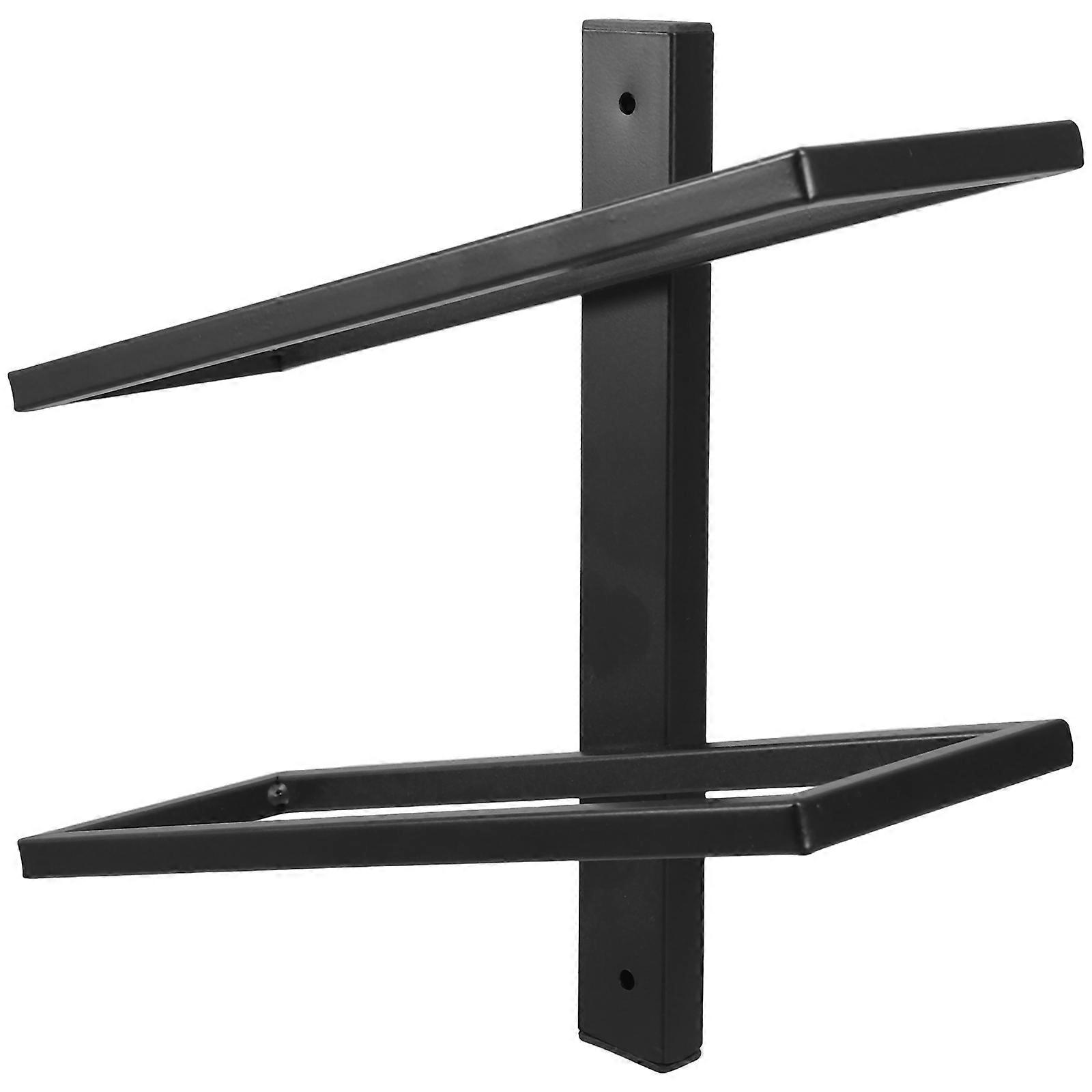 Wall Mounted Wine Rack Cast Iron Holder for Storage Minimalist Design