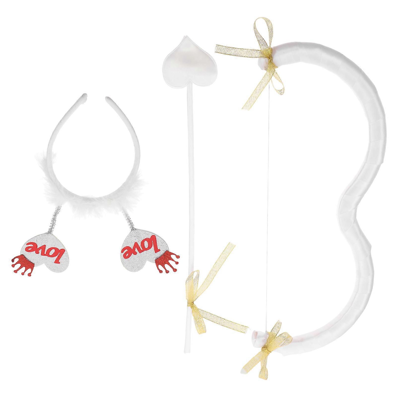 Cupid Bow Arrow Headband Set for Valentine's Day Party 5Sets Unique Accessories
