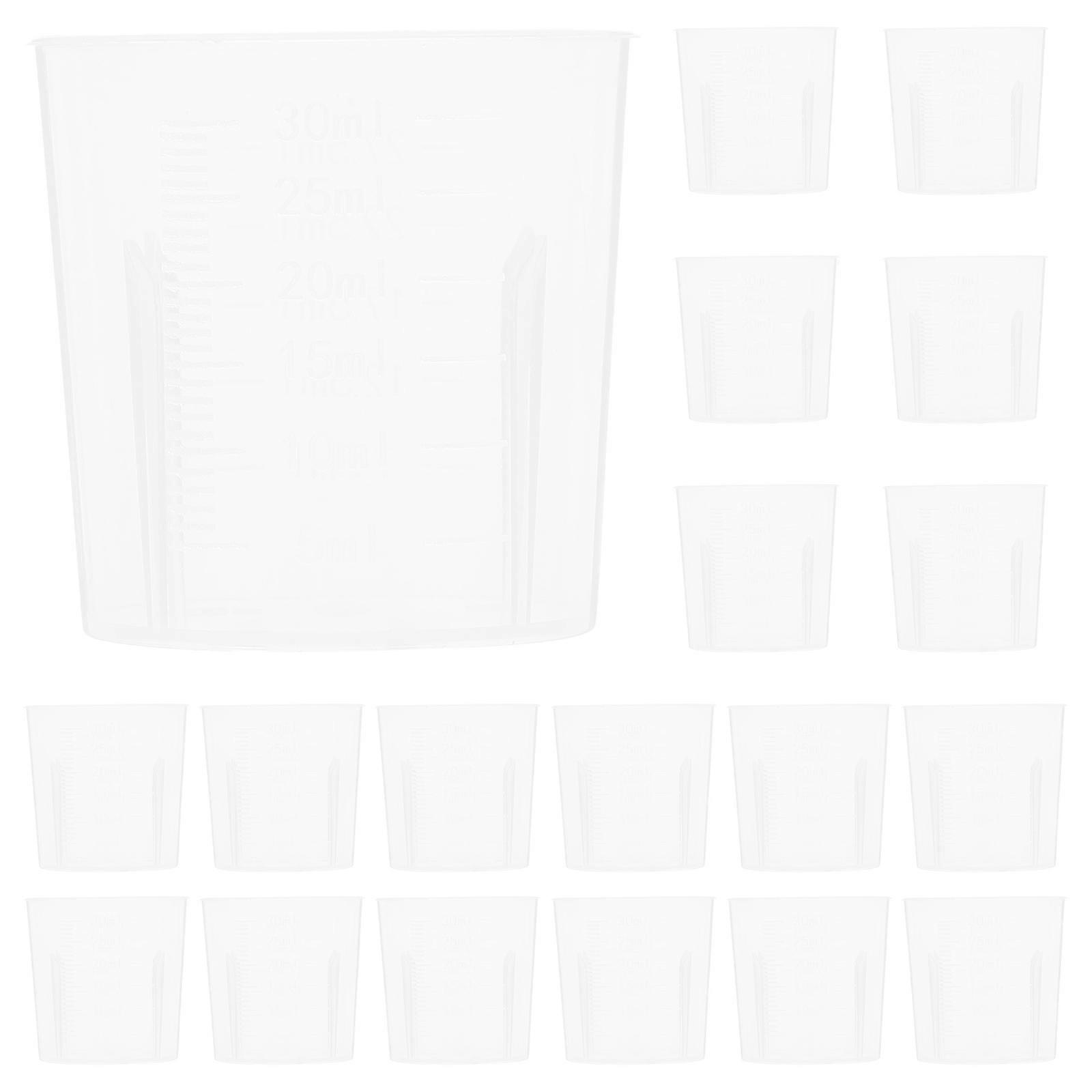 Transparent Measuring Cups Plastic Mixing Cup for Laboratory 400Pcs