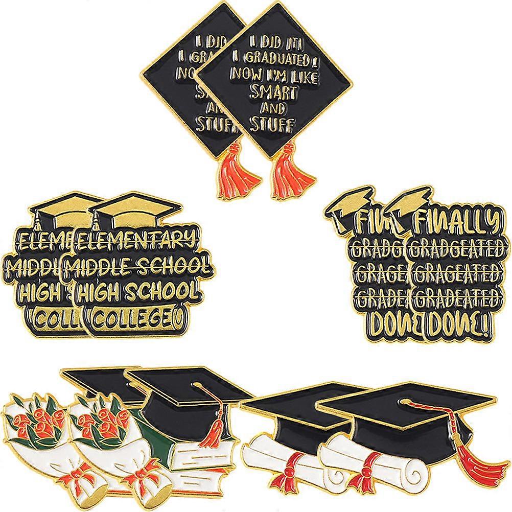 Graduate Cap Brooch Pin for Graduation Party with 40Pcs Set Ornament