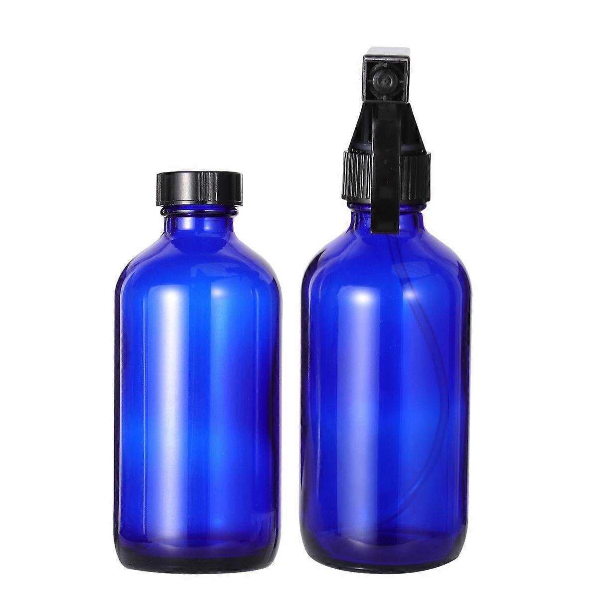 Glass Sprayer Refillable Bottle for Storage Use 2Sets Blue Spray Bottles