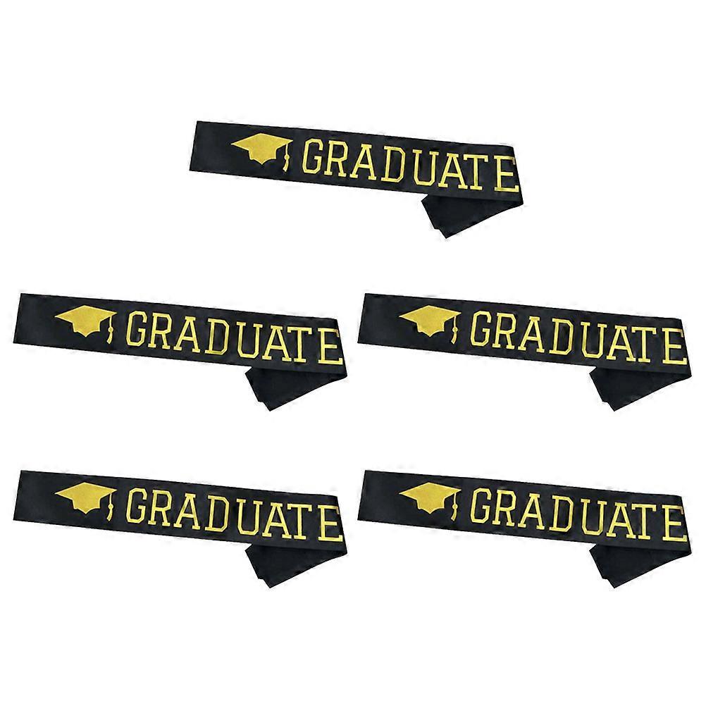 2020 Graduation Sash for Graduation Party 10Pcs Black and Golden