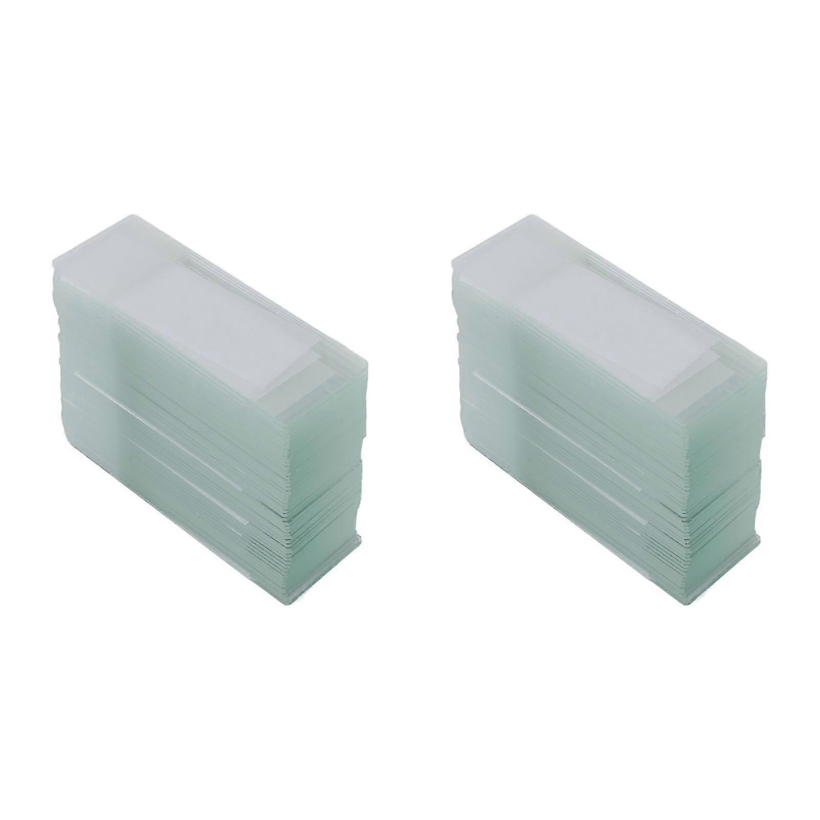100Pcs Microscope Slides Rounded Corner Blank Glass Microscope Slides for Wet Specimen for Lab Sample Observation Standard Grade 1A5105 2025
