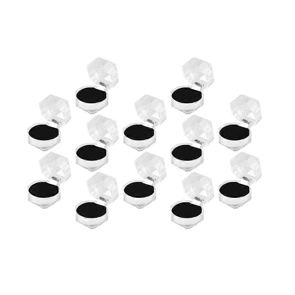 Practical Design Jewelry Case 12Pcs Square Earrings Organizer For Dressing Table Use