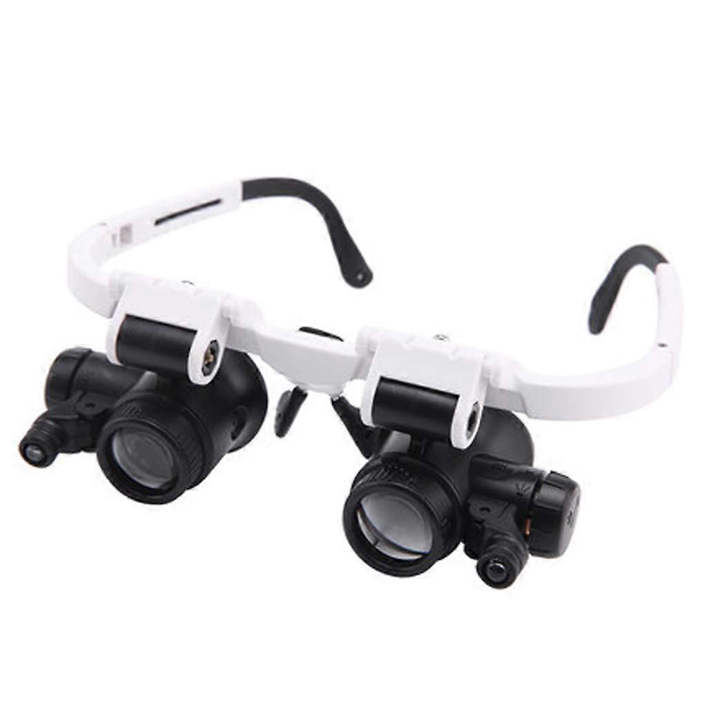 Magnifying Glasses HeadMounted Magnifier With Lamp 8x 23x Magnification Definition Jewellery Jade Identification