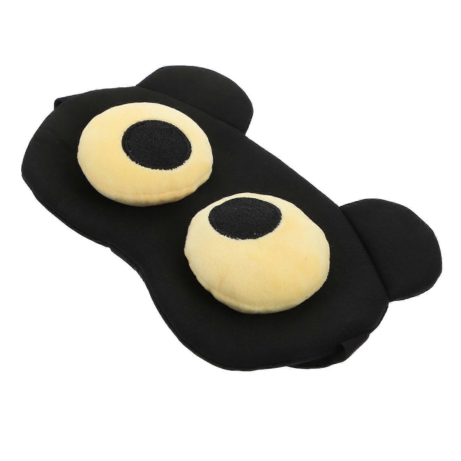 Multifunctional Eye Mask Eye Shading Mask Travel Accessory Black Polyester 1Pc
