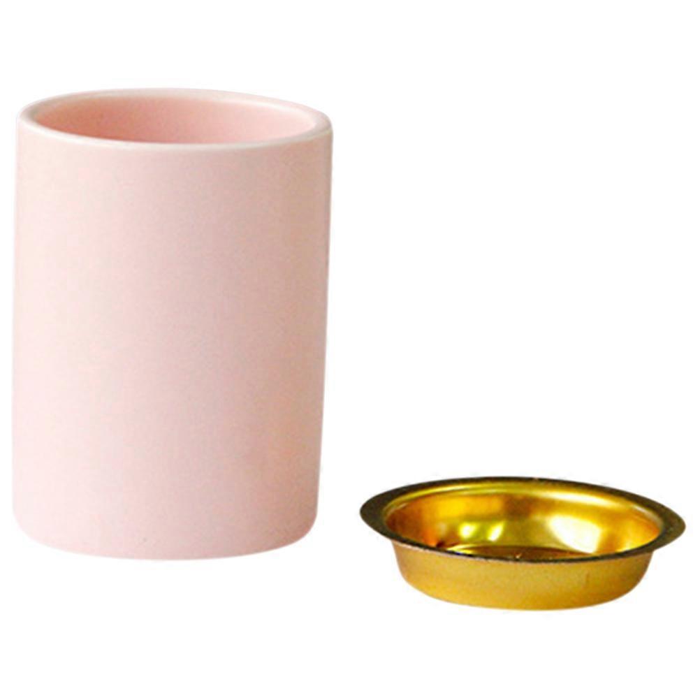 Ceramic Incense Burner Pink Cone Holder for Table Use 5Pcs
