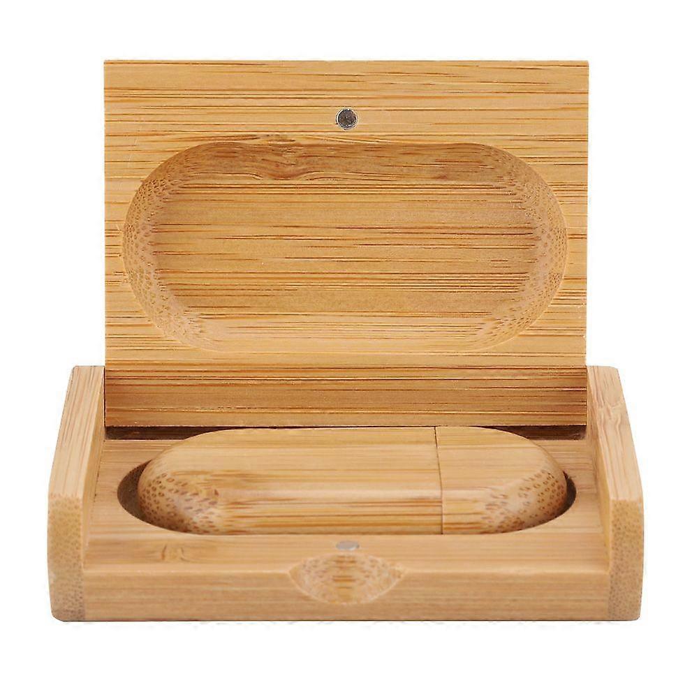 Oval Wooden Shell USB 3.0 Flash Memory Drive Storage Stick With Box U Disk 32GB