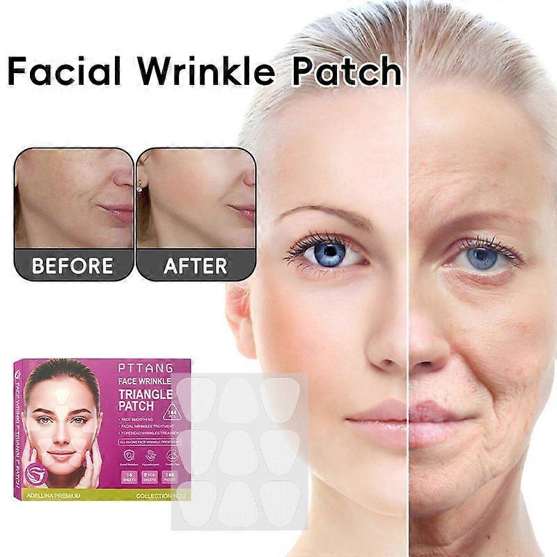 Triangle Wrinkle Patches for Face Overnight - Facial Patches, 144 Facial Adhesives per Box - Face Tape