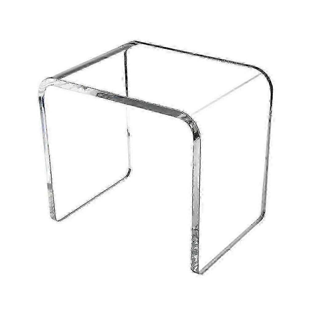 Modern Transparent Acrylic Stool for Durable and Stable Shoe Changing