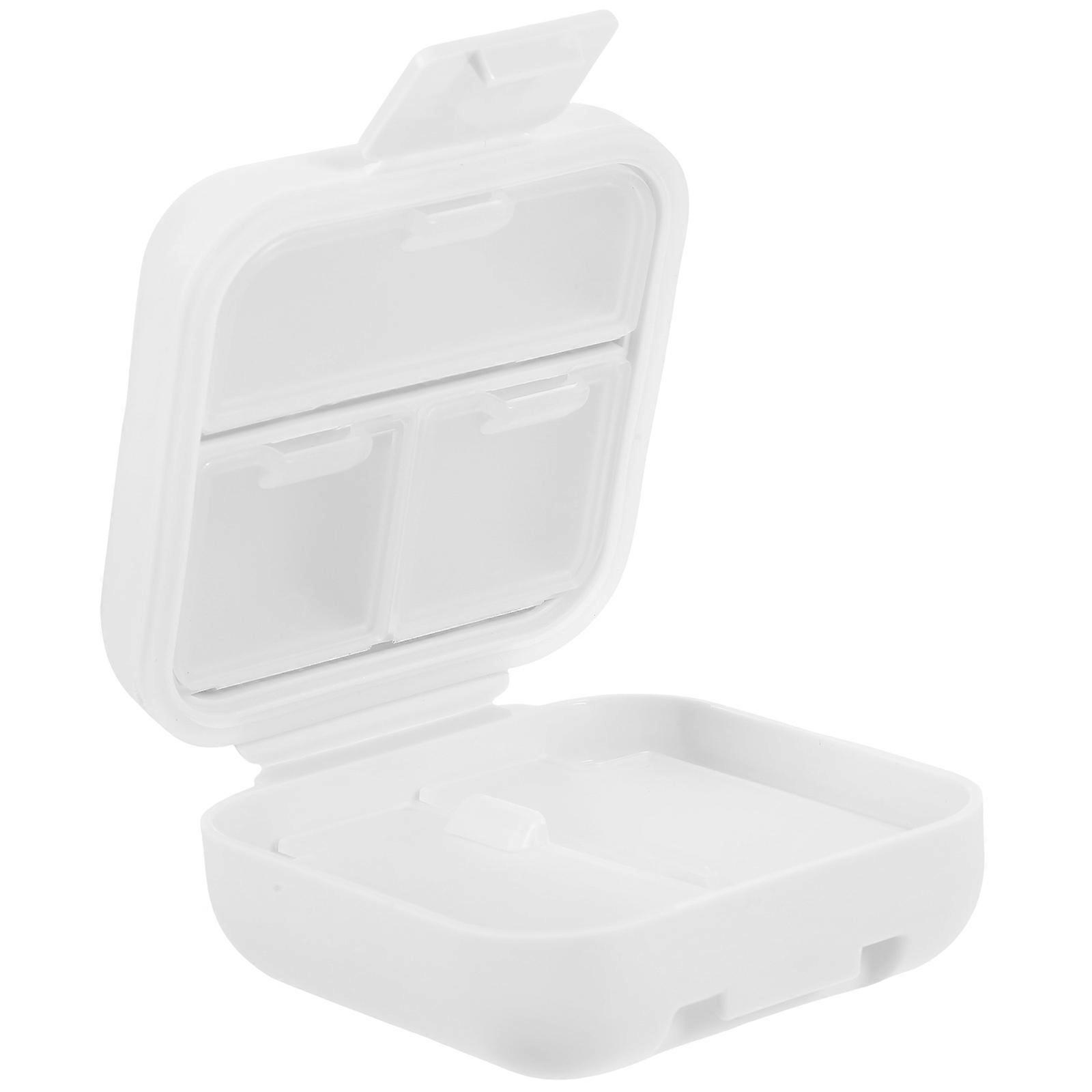 Compact Pill Dispenser Organizer for Travel Medication Storage Small Case