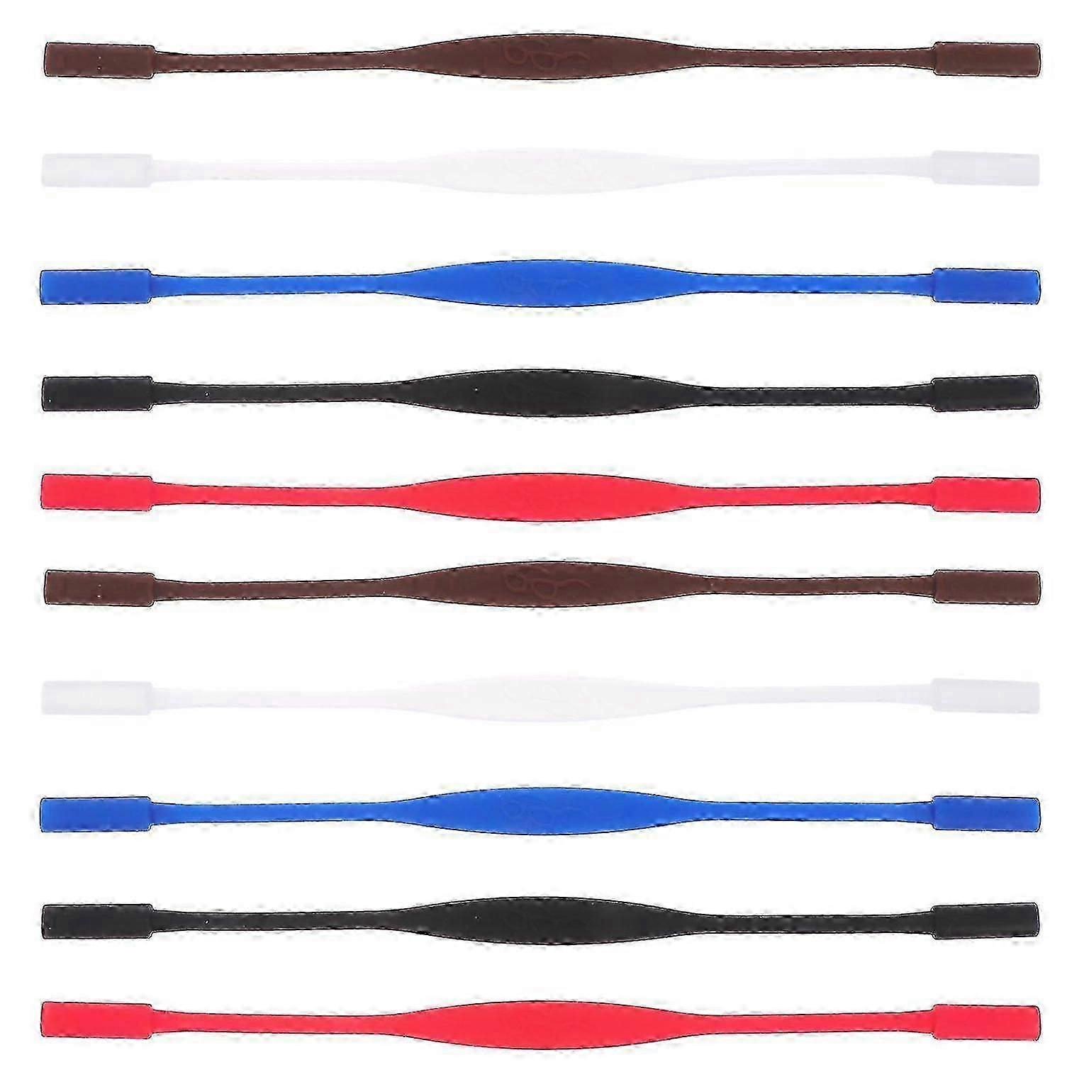 10pcs Durable Silicone Eyeglass Straps - Stylish, Secure, and Practical for_i*