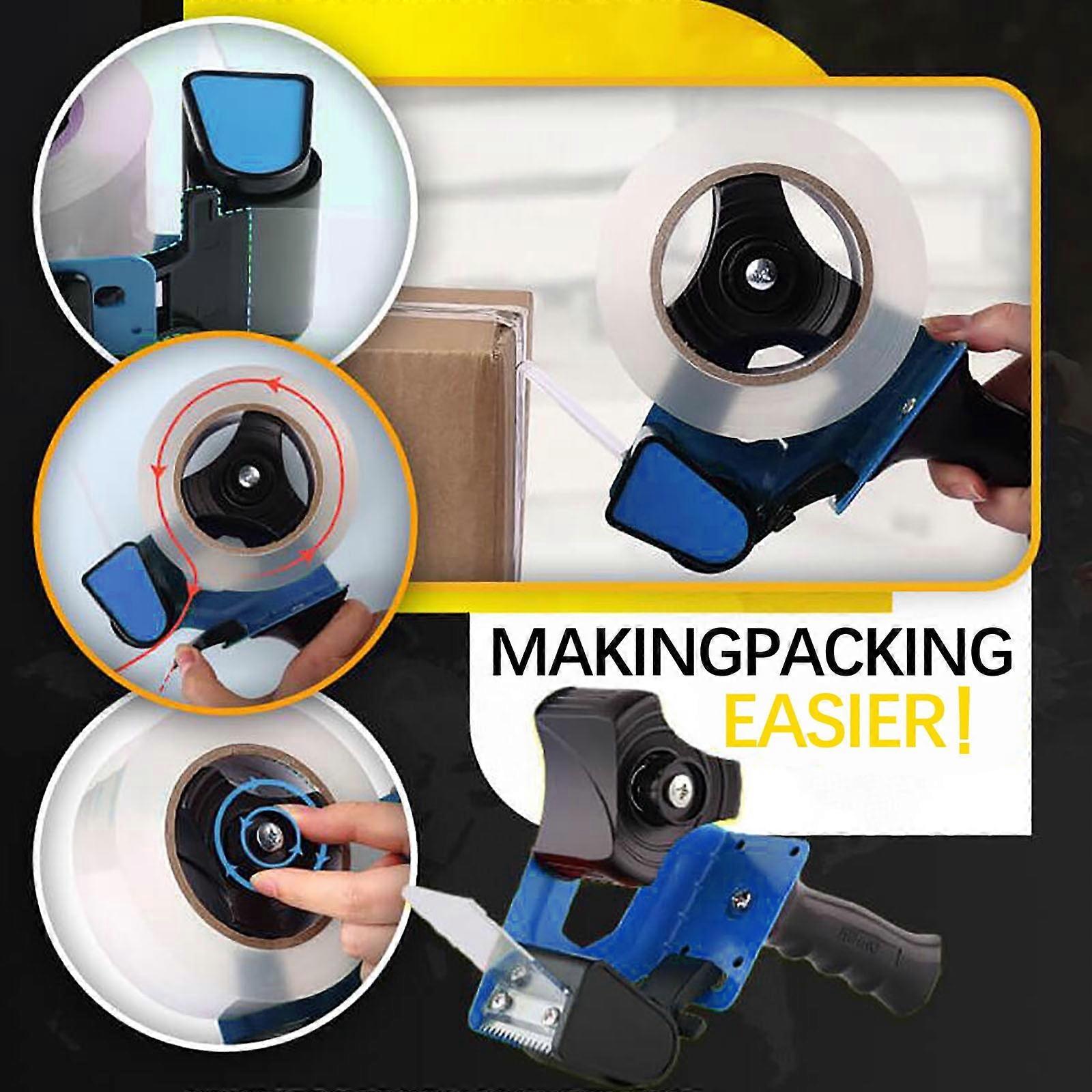 Clearance 50% off ZKCCNUK portable tape cutter, compatible with transparent tape. Handheld carton sealer & baler, labor-saving packing assistant.