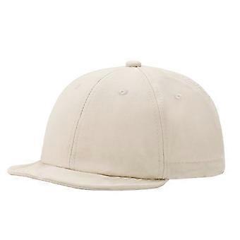 Kortbrättad basebollkeps bomullstruckerkeps enfärgad pappahatt platta snapback-kepsar hiphop-kepsar flip up kort domarekeps