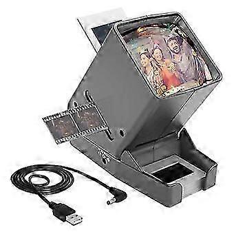 35mm Slide & Film Viewer-Slide Viewer with 3X Magnification and LED-Lighted Viewing for 35mm Slides
