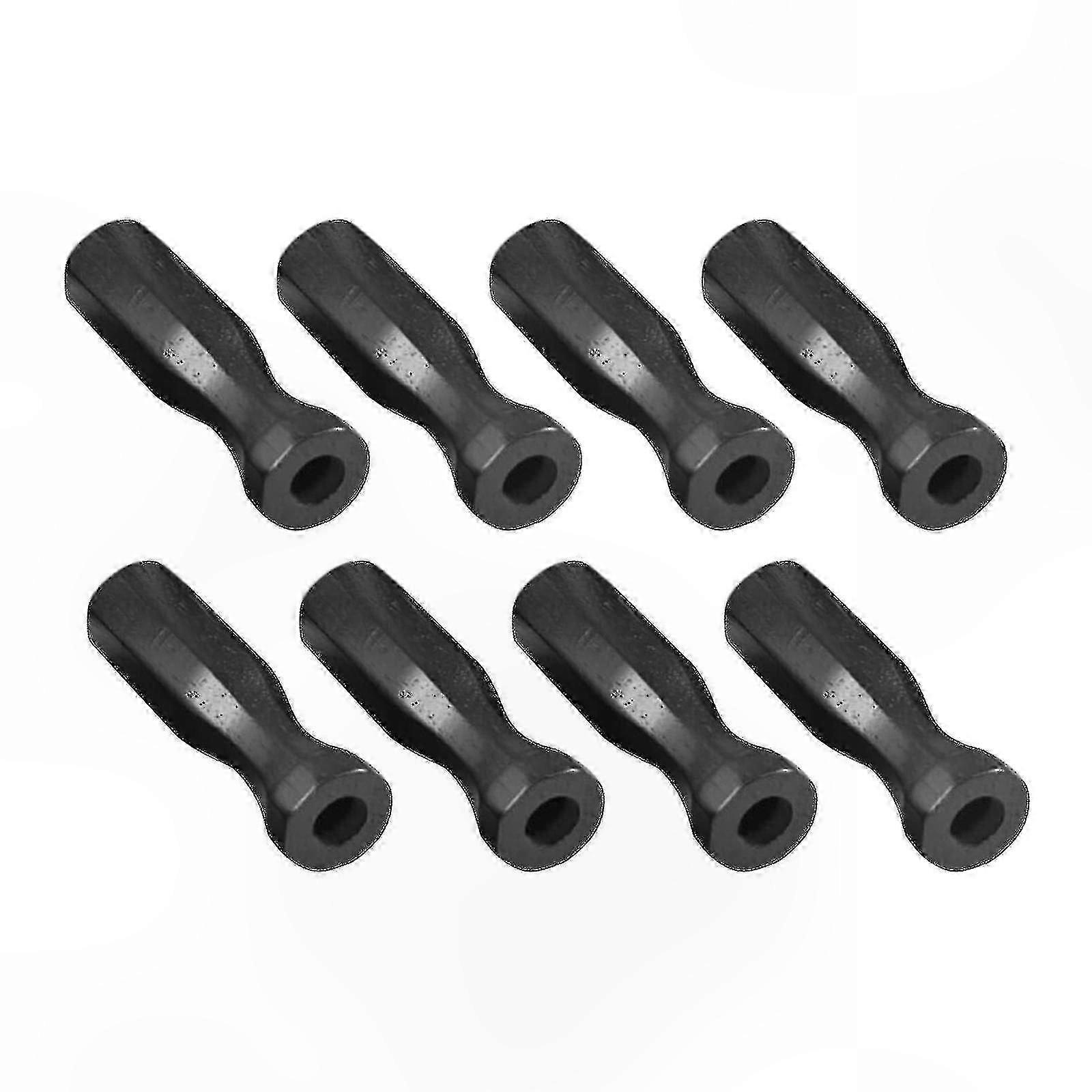 Foosball Table Handles, 8-Pack Wooden Replacement Parts for Standard Tables, Lightweight Black