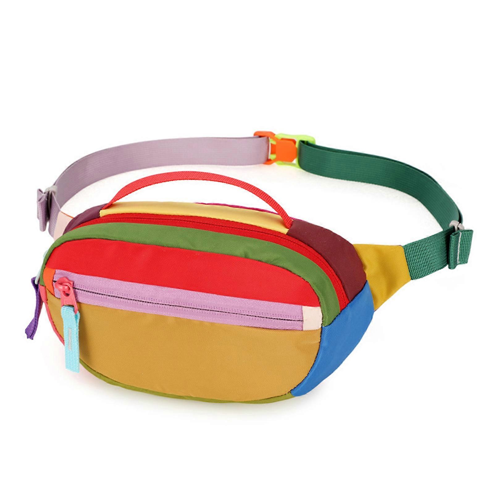 High Visibility Running Belt Bag Comfortable Anti Splash Hip Pack with Multiple Compartments for Daily Commute Cycling  Yellow Color