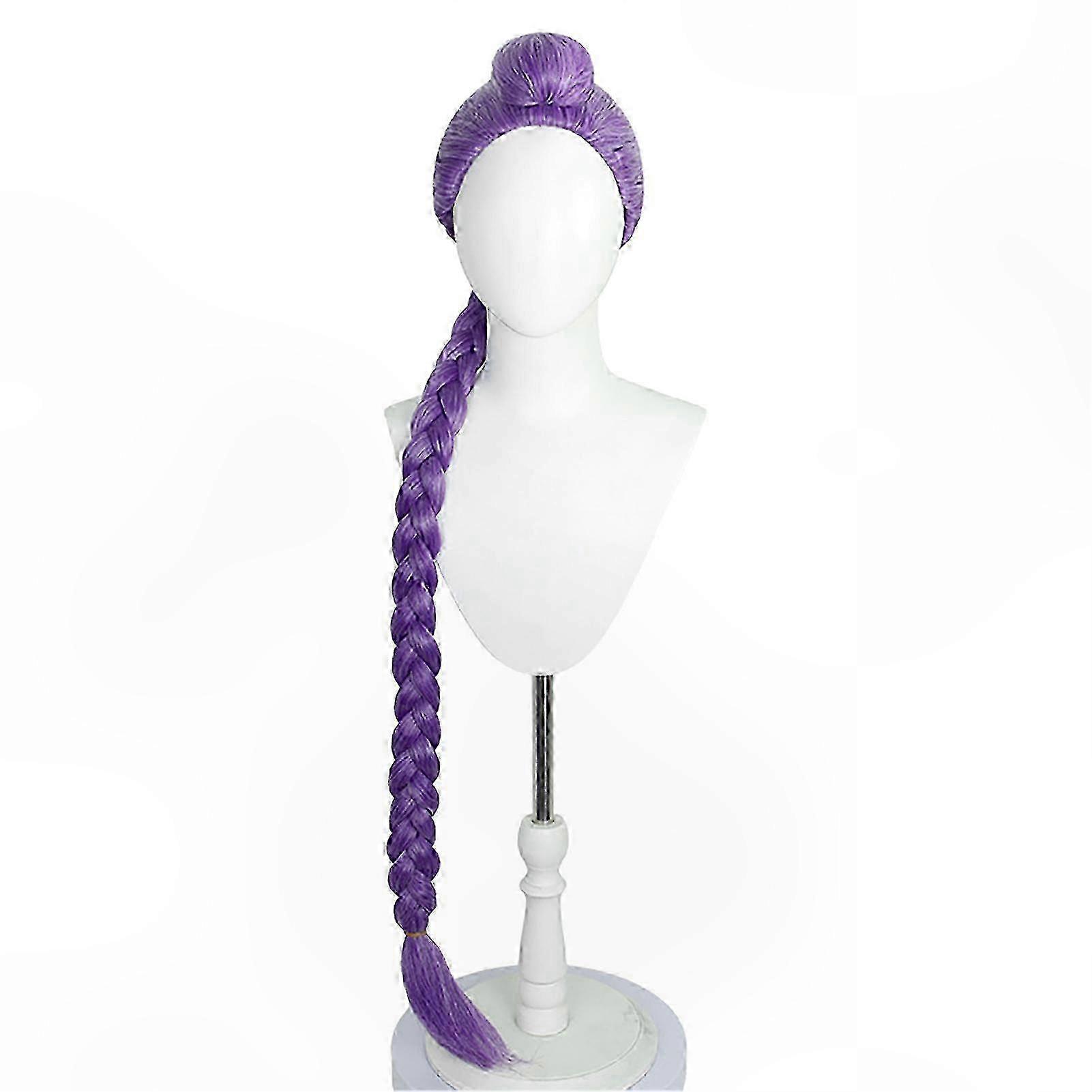 Syntetisk cosplay peruk för flickor perfekt för maskeradfester och evenemang